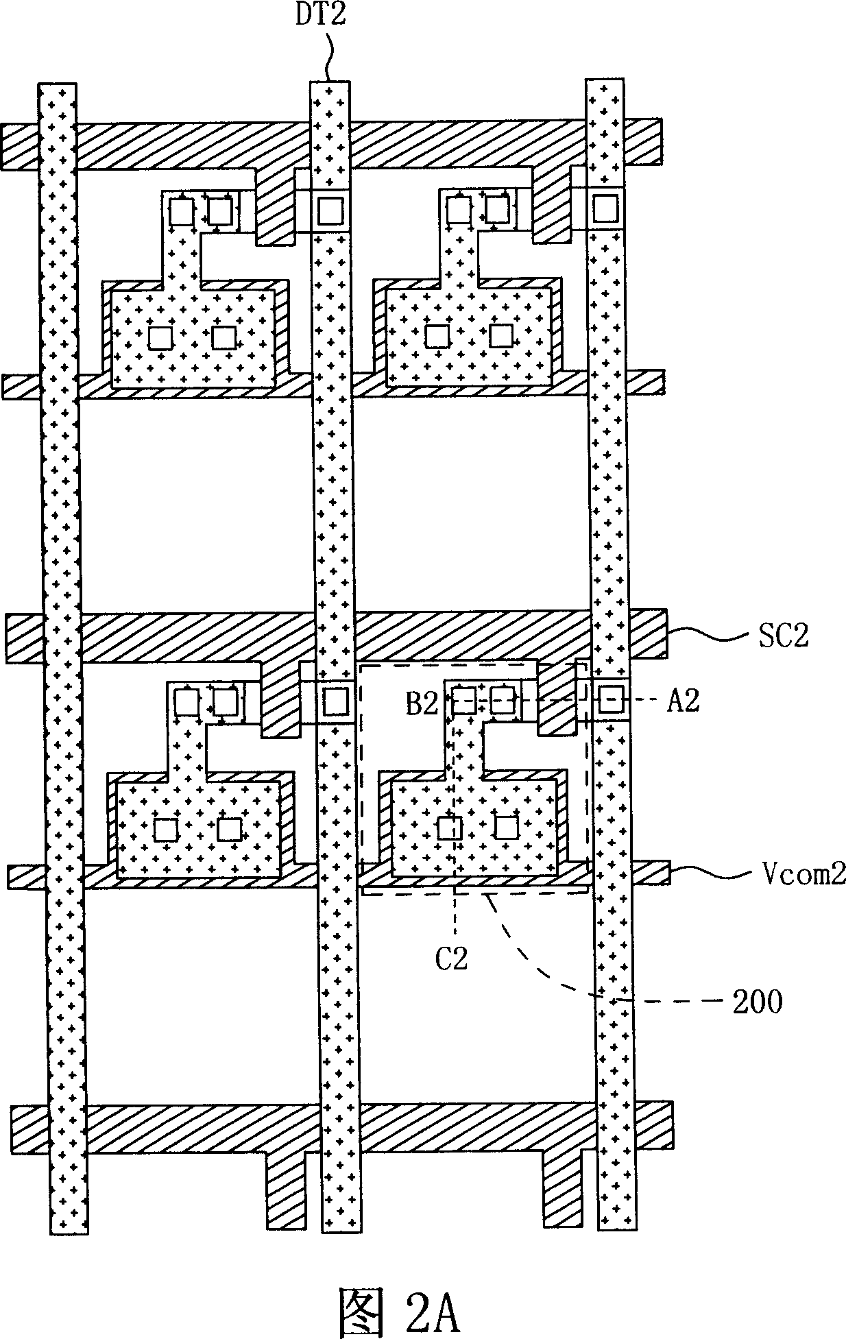 Pixel structure of display device and pixel structure