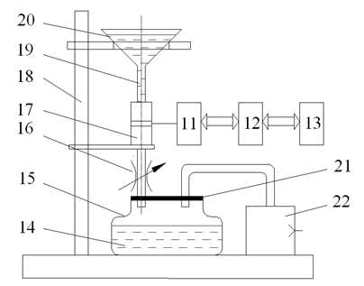 Electrostatic sensing experimental system and particle frictional charge measuring method