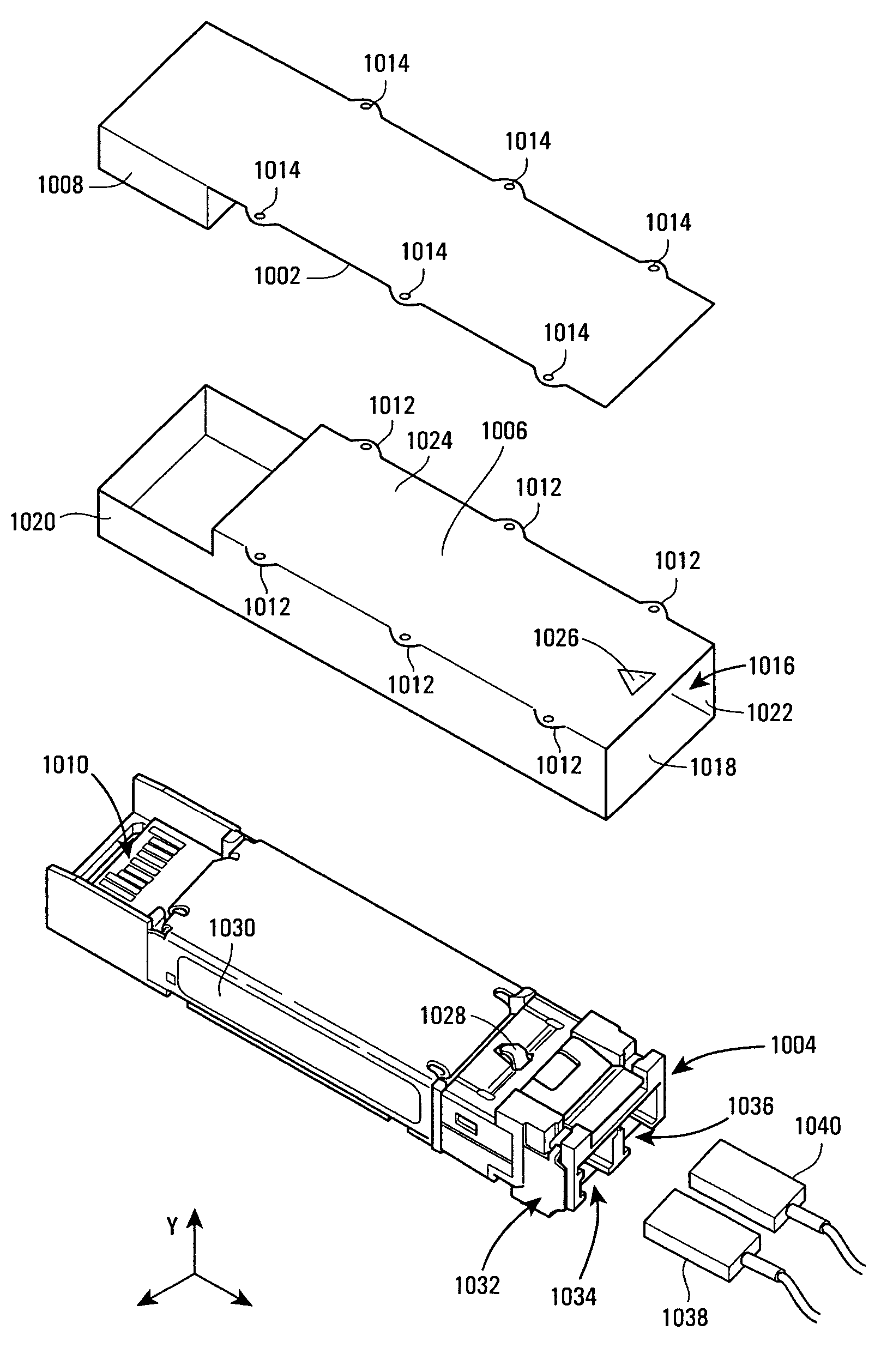 Optical module with latching/delatching mechanism