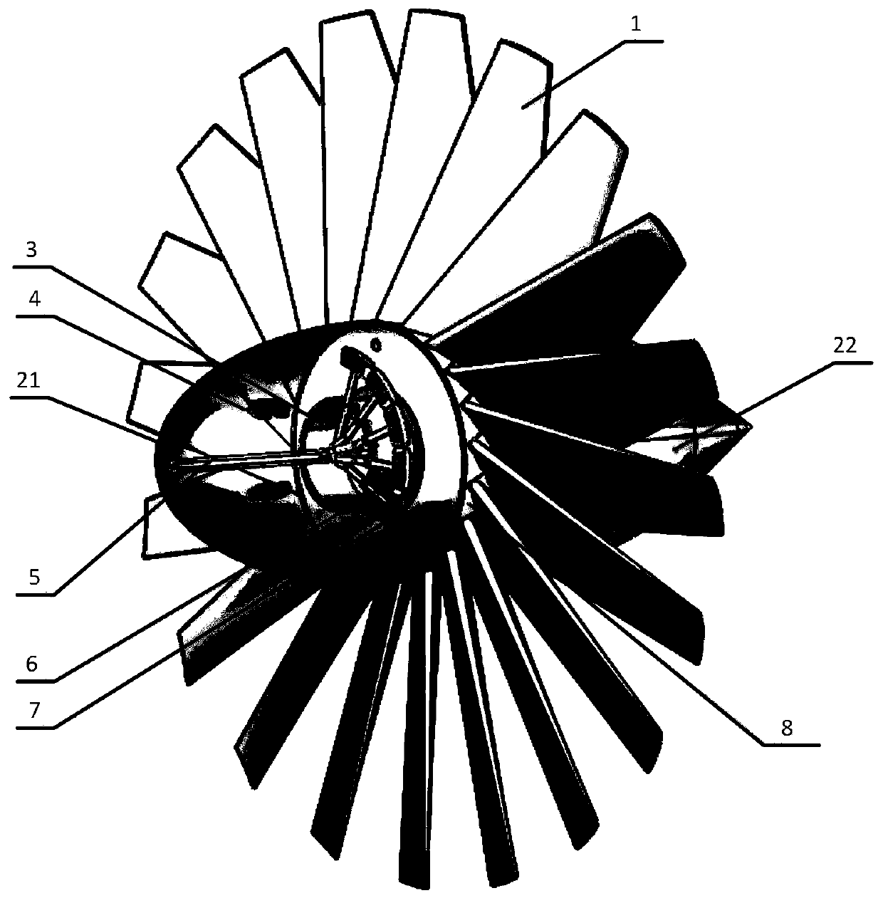 Weak ocean current power system for energy supplement for deep sea subsurface buoy