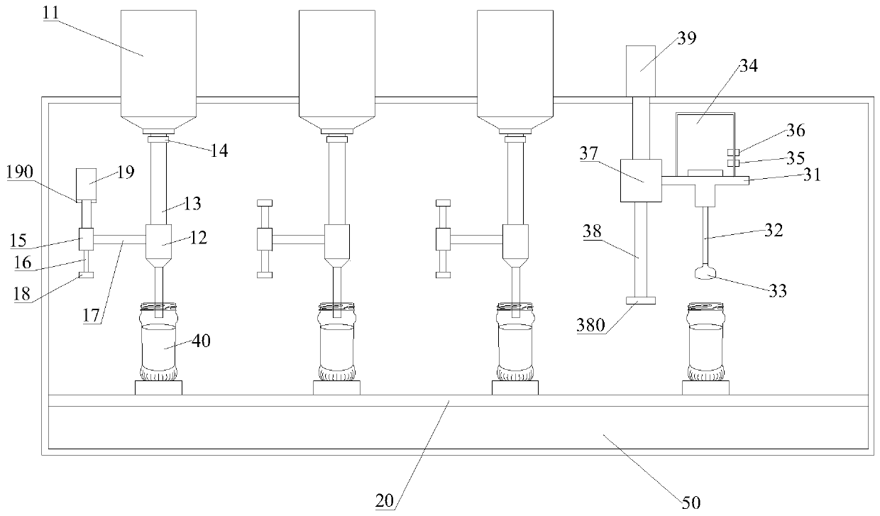 Thick fluid filling system