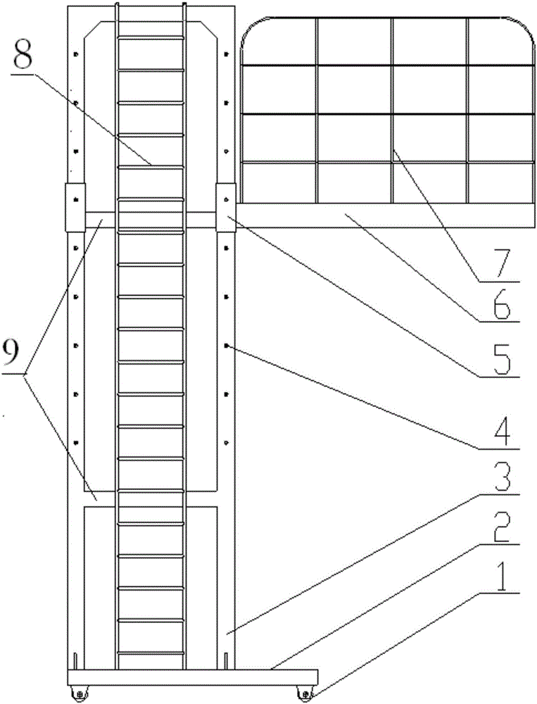 Jig frame used for cylindrical pile leg barrel submerged-arc welding