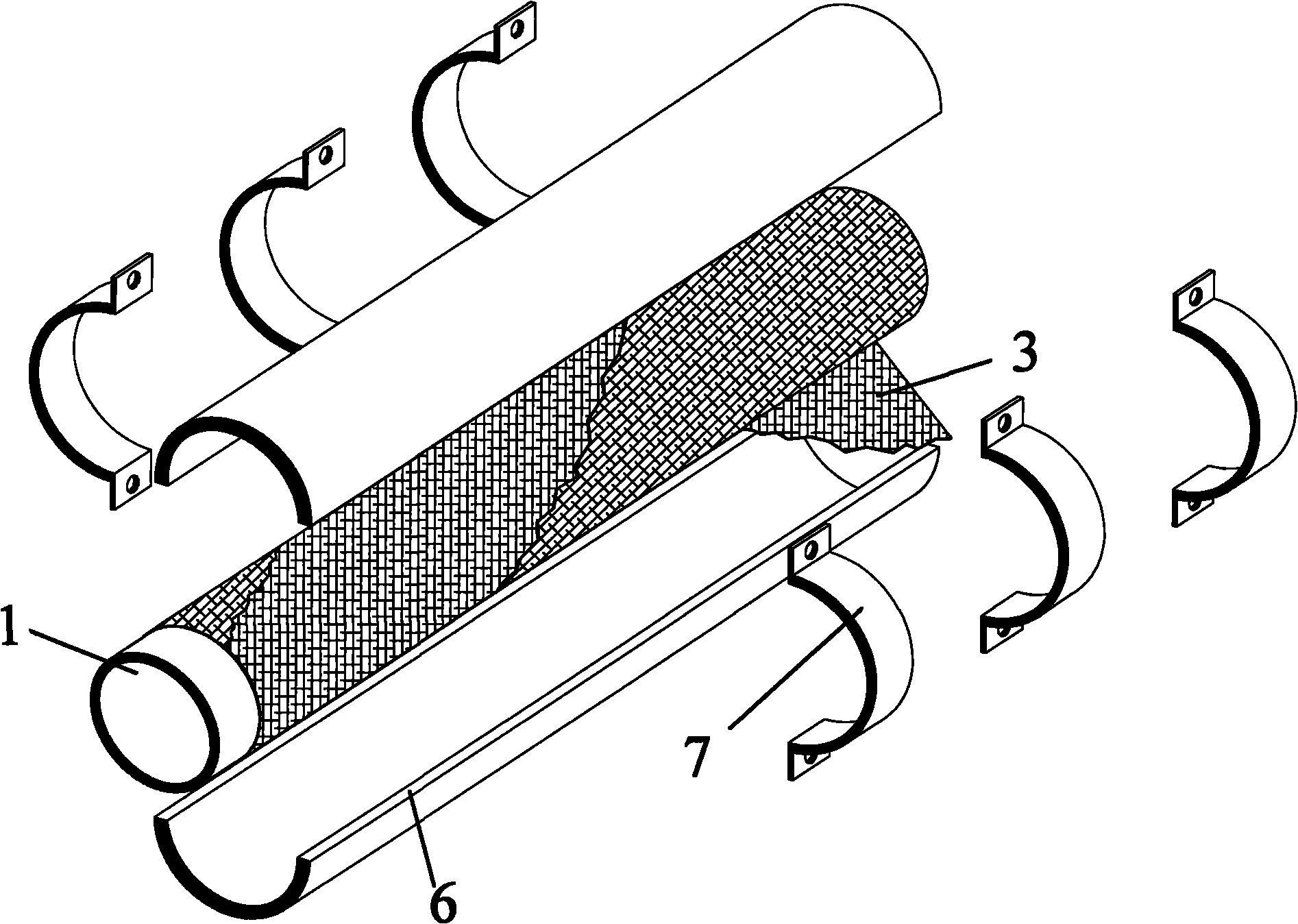 Buckling-restraining and strengthening system for circular steel tubes