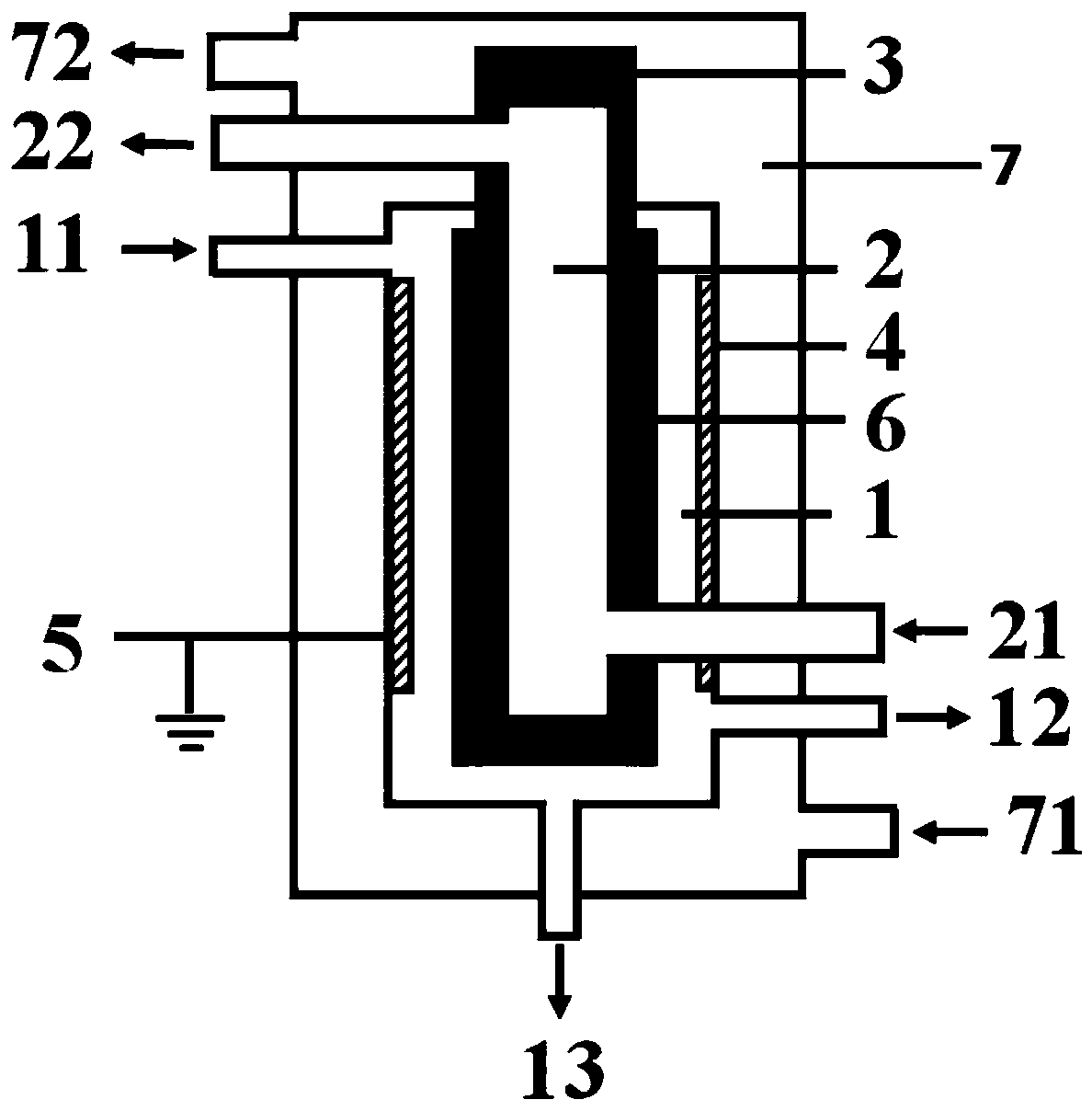 A low temperature plasma device and method of decomposing hydrogen sulfide