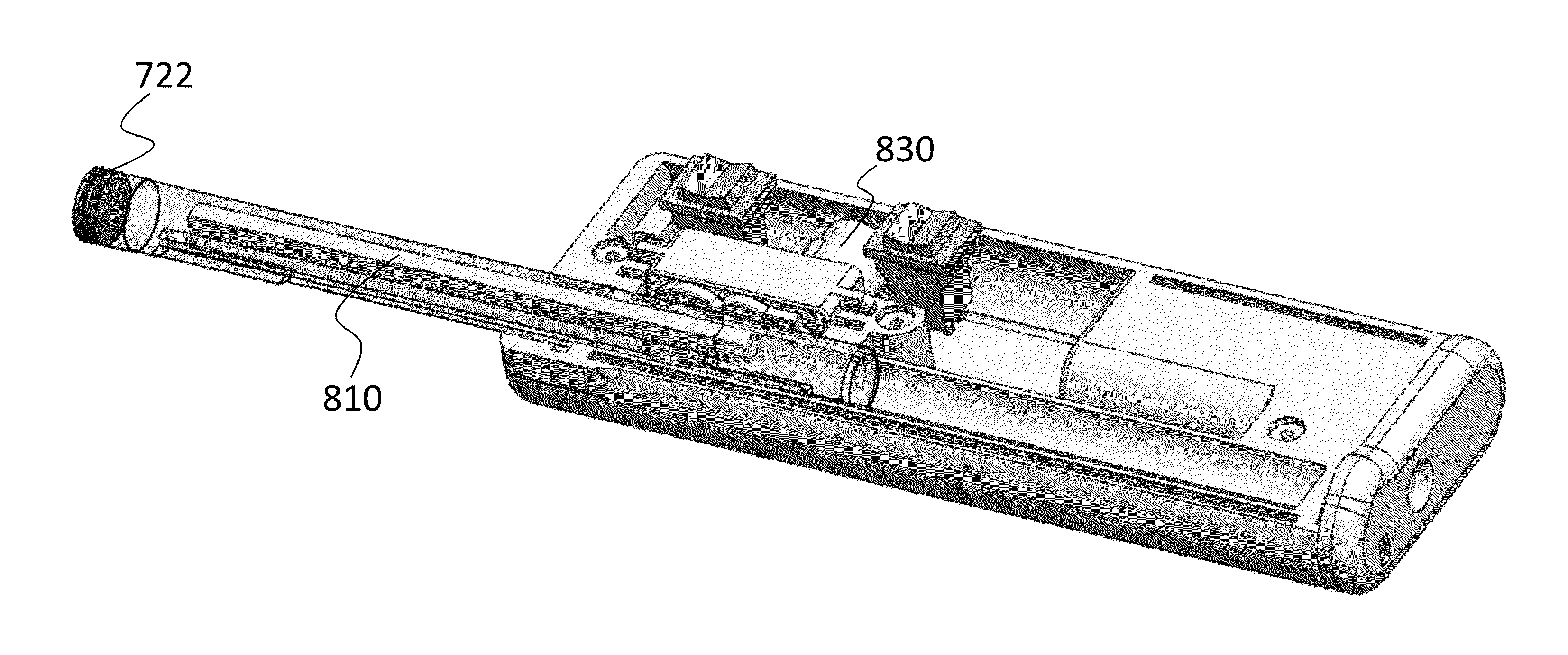 Integrated catheter and powered injector system for use in performing radial angiography