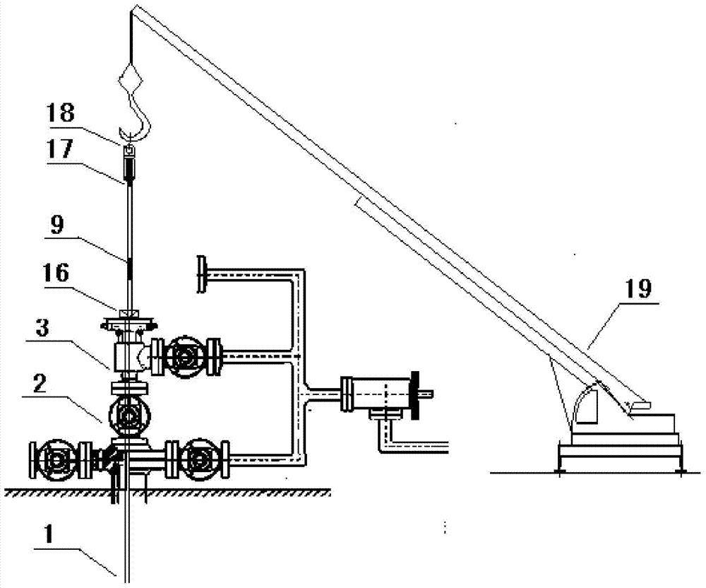 A device and method for pulling out coiled tubing under pressure