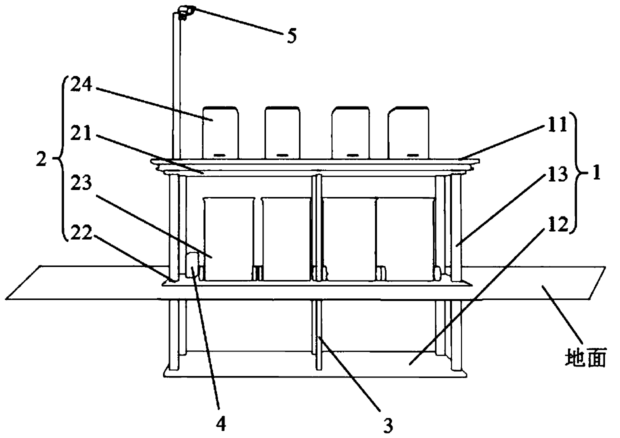 Liftable garbage collection box