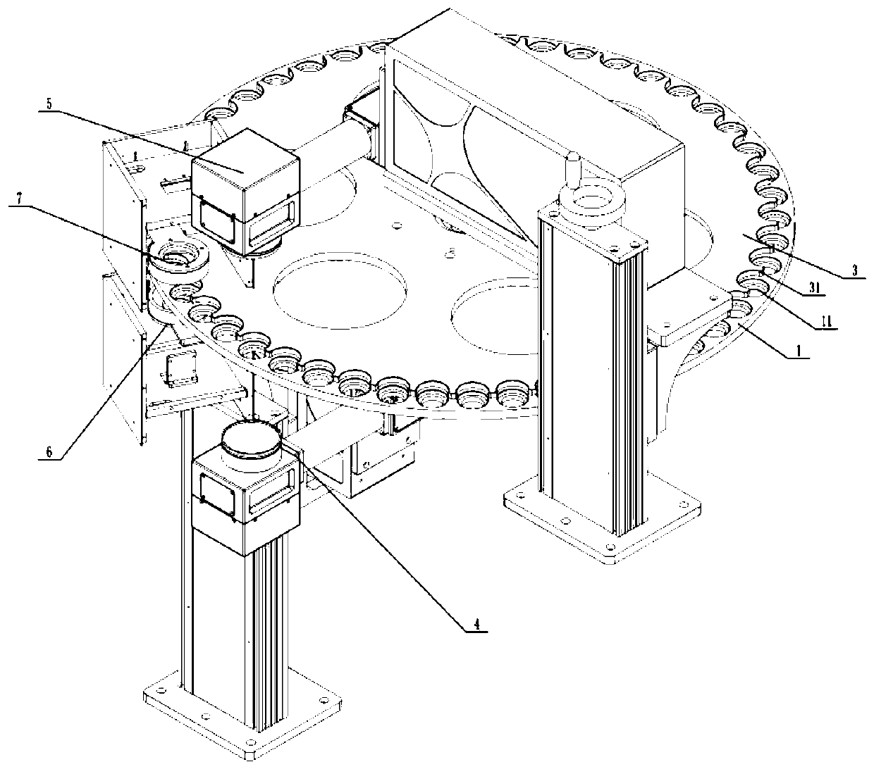 A laser marking device and marking method