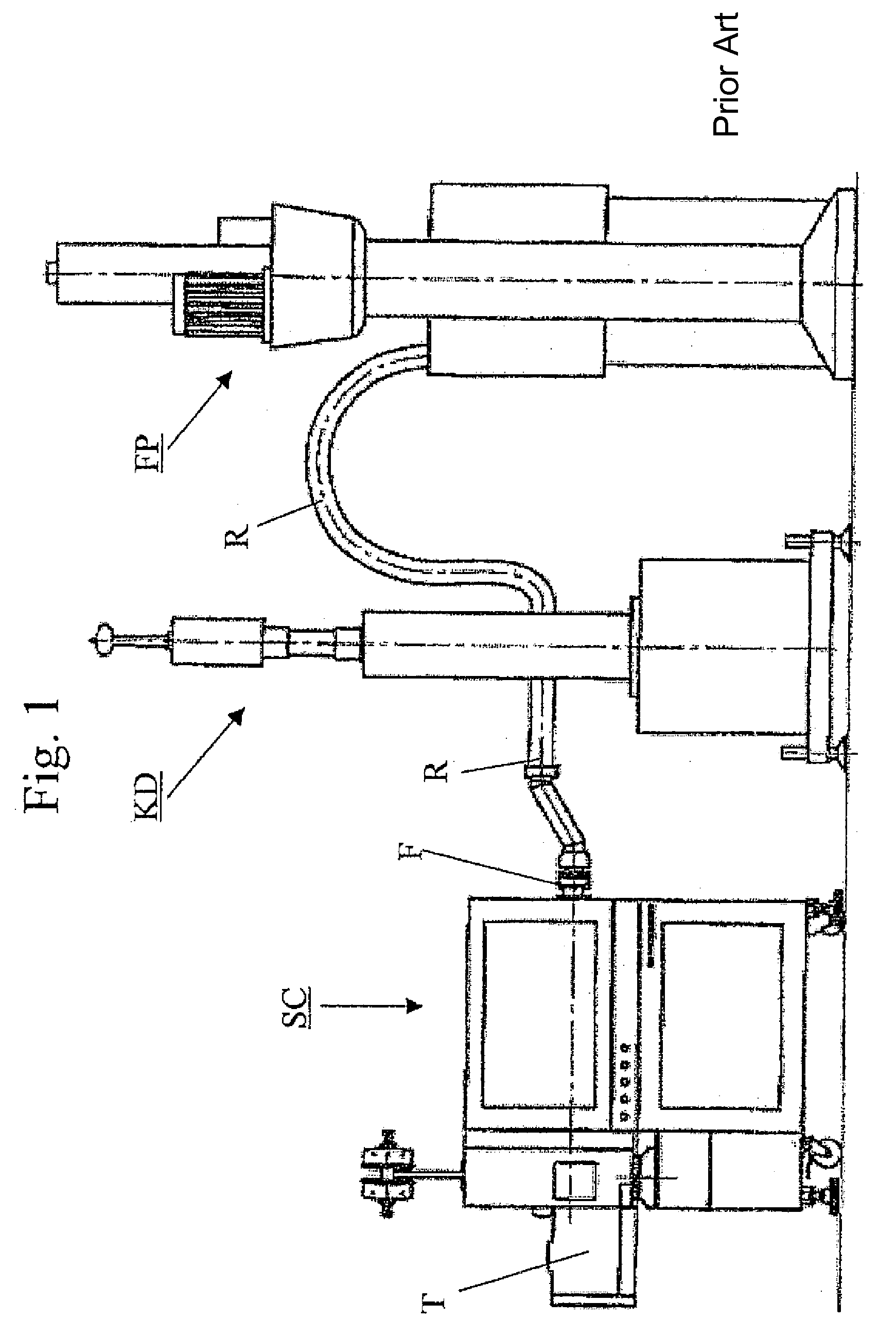 Filling device and method for filling with viscous filling material