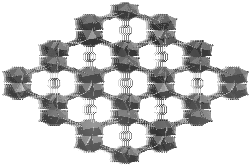 A terbium-based metal-organic framework material, preparation method and application thereof