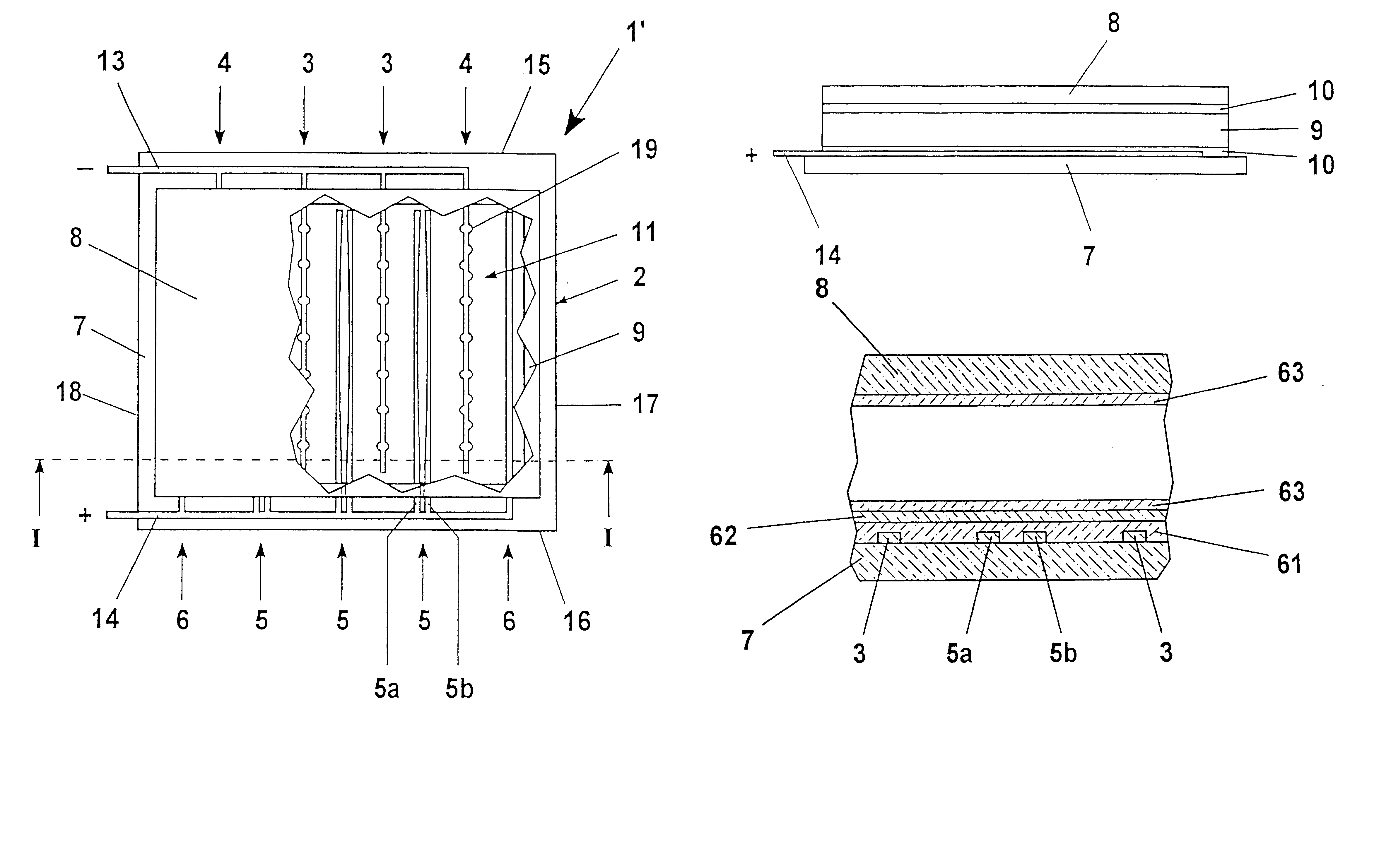 Discharge lamp with dielectrically impeded electrodes