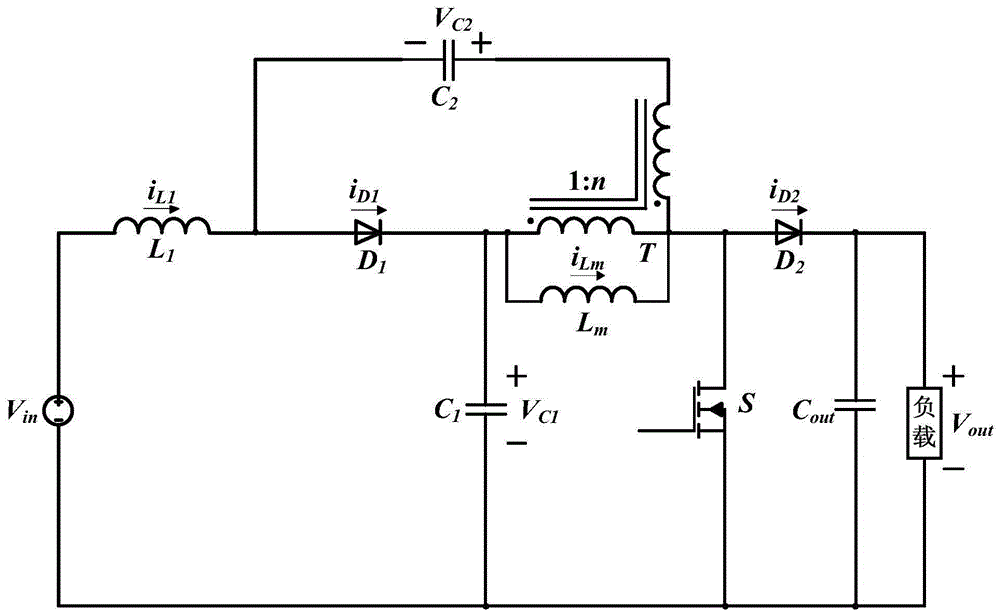 Coupled inductor quasi-Z-source DC-DC converter