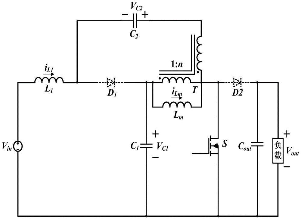 Coupled inductor quasi-Z-source DC-DC converter