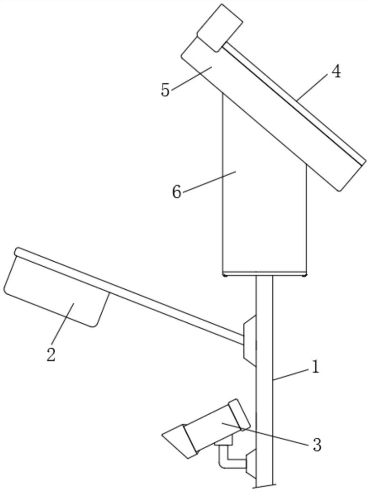 Solar yard lamp with camera device