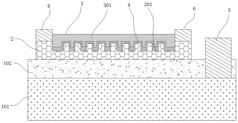 A graphene plasmonic gas sensor and manufacturing method thereof