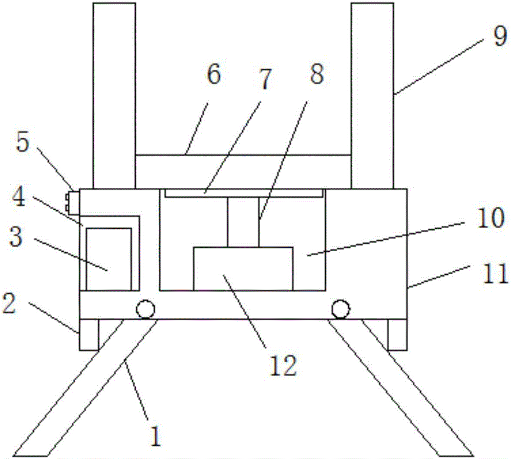 Electric hammer support for building punching