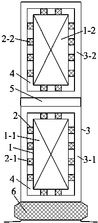 Stator-winding vacuum water-cooled type non-salient pole generator