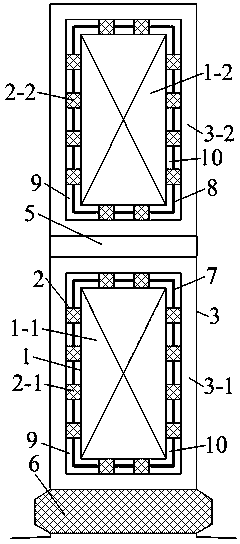 Stator-winding vacuum water-cooled type non-salient pole generator