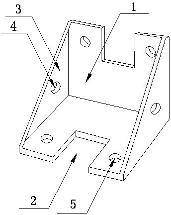 Fixed bracket for connecting section bars in power distribution cabinet