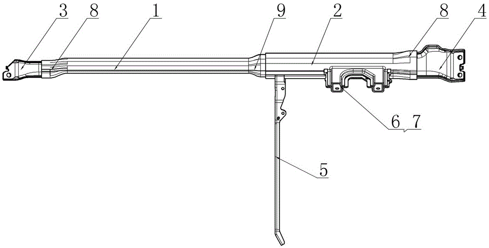 Novel instrument board beam assembly of blade electric vehicles