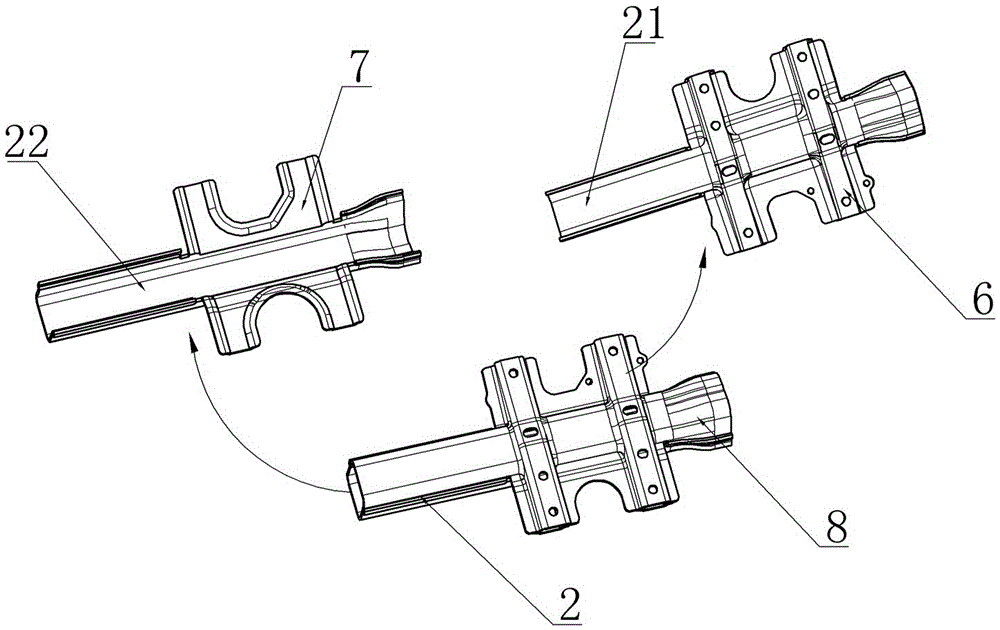 Novel instrument board beam assembly of blade electric vehicles