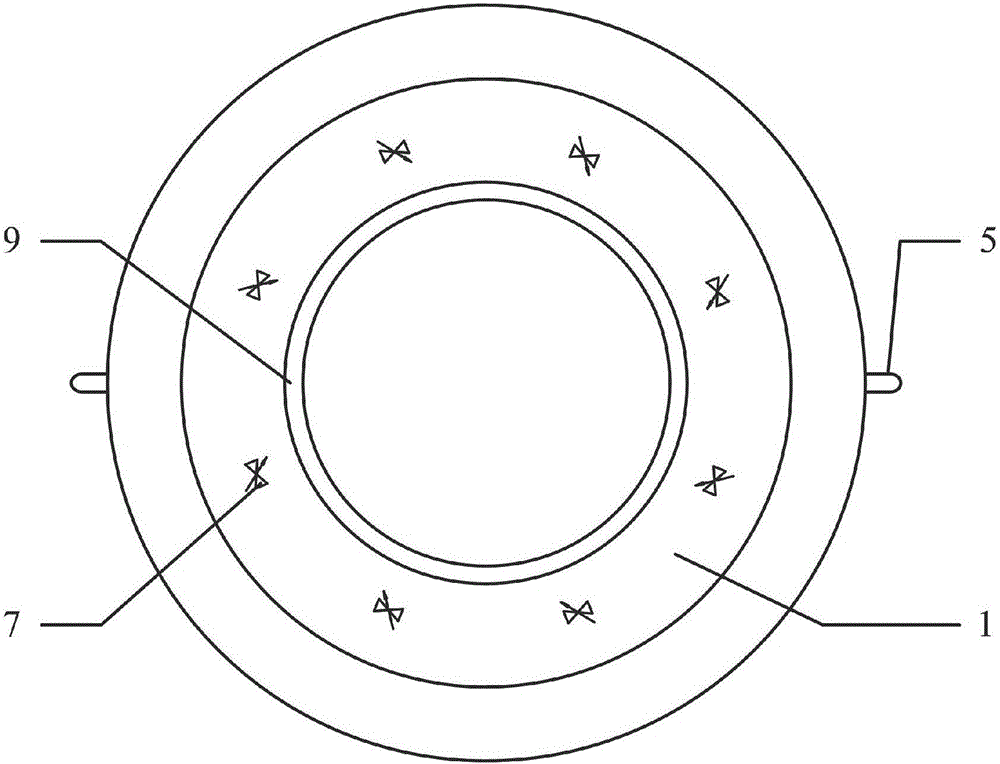 Water-gas replacement type underwater equipment auxiliary installation device and method