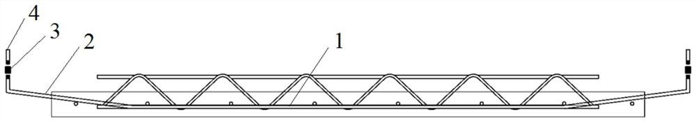 Prefabricated toilet descending plate and construction method