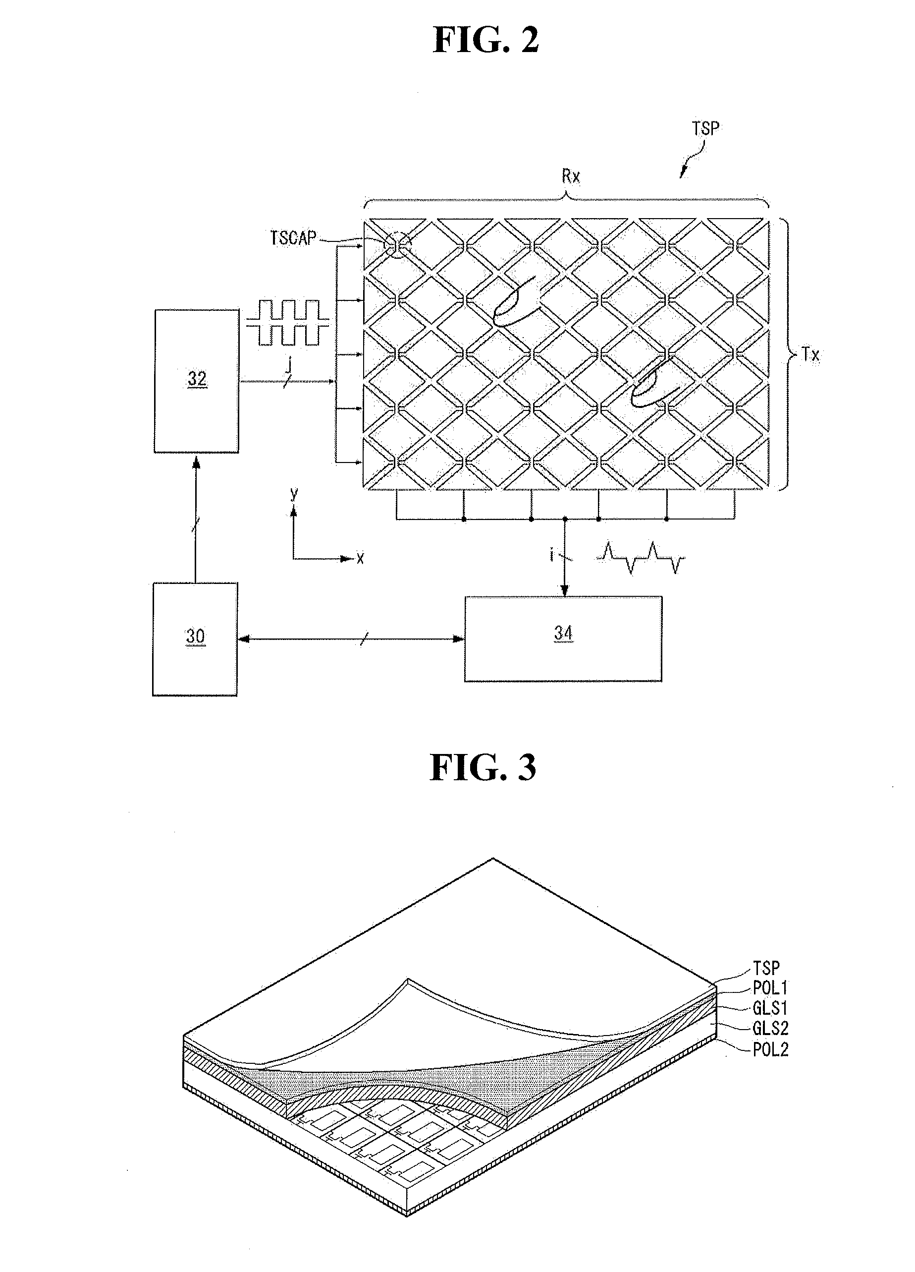 Touch screen driving device