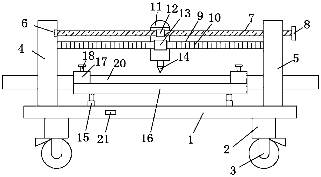 Efficient distance-fixing pipeline drilling machine convenient for pipeline utilization