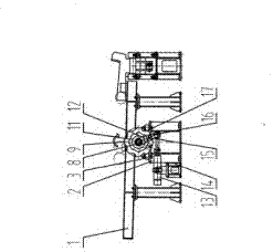 Buffering and dividing device on transition platform of steel pipe production line