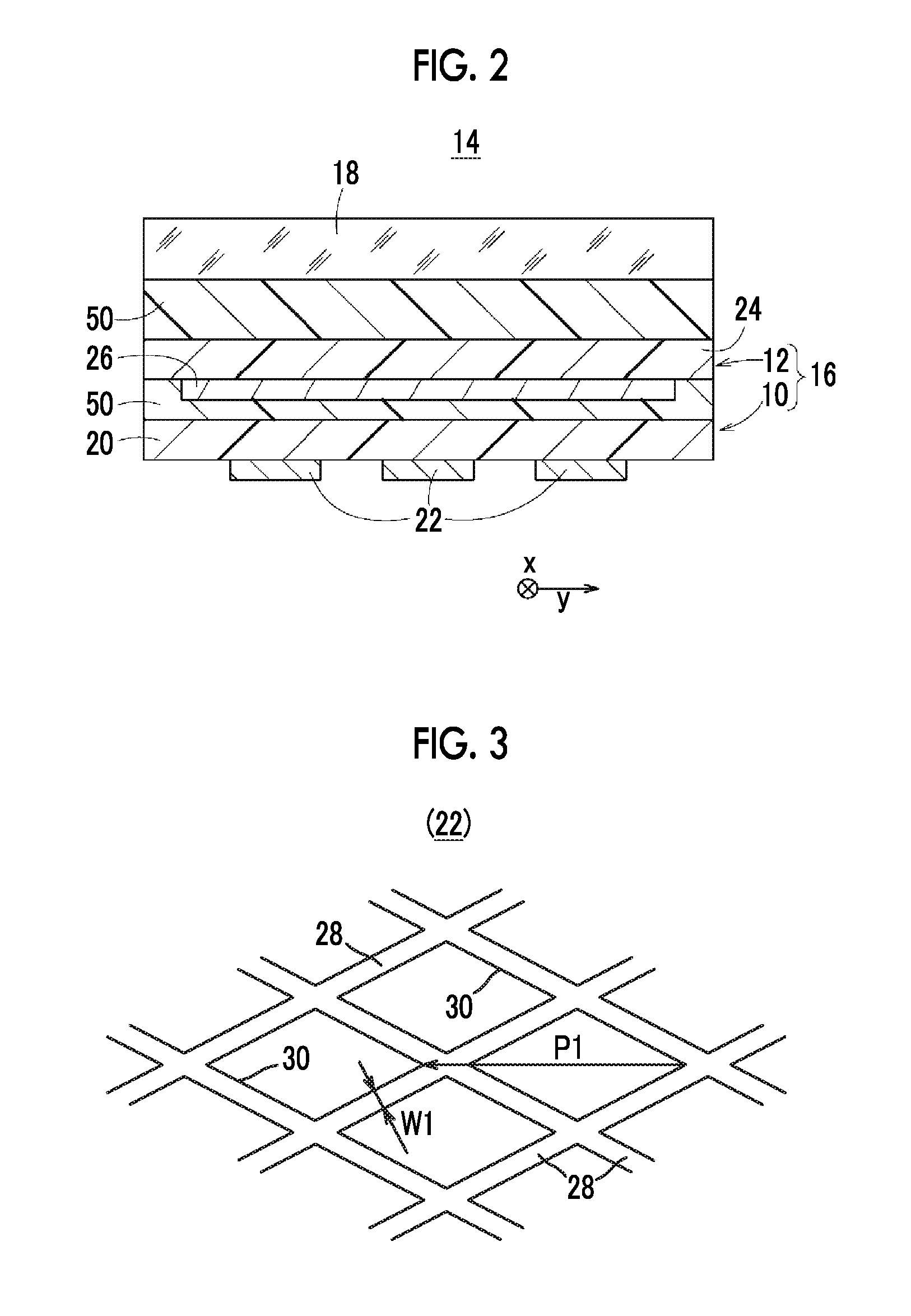 Conductive sheet for touch panel and capacitive touch panel