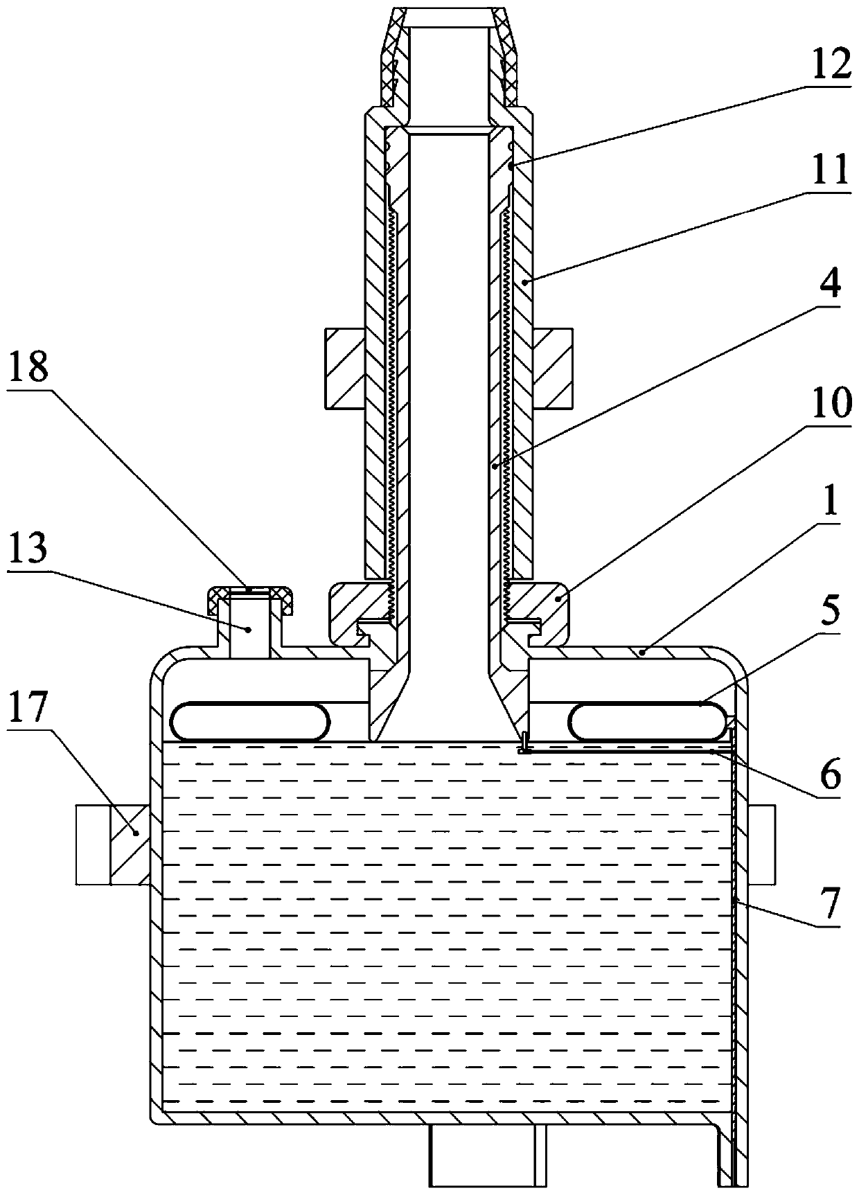 Anesthesiology department clinical concentration regulating type anesthetizing apparatus