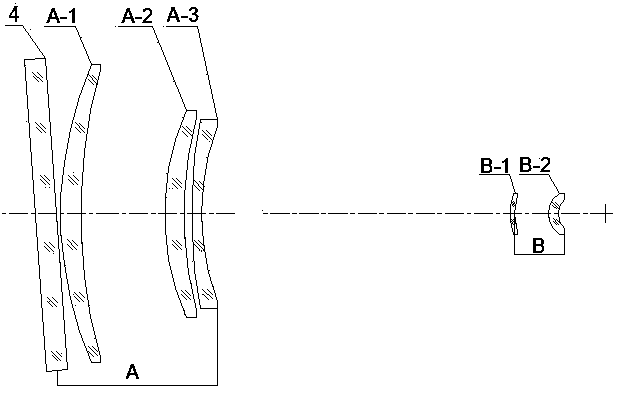 Medium-wave infrared refrigerated lens with long focal length and large aperture