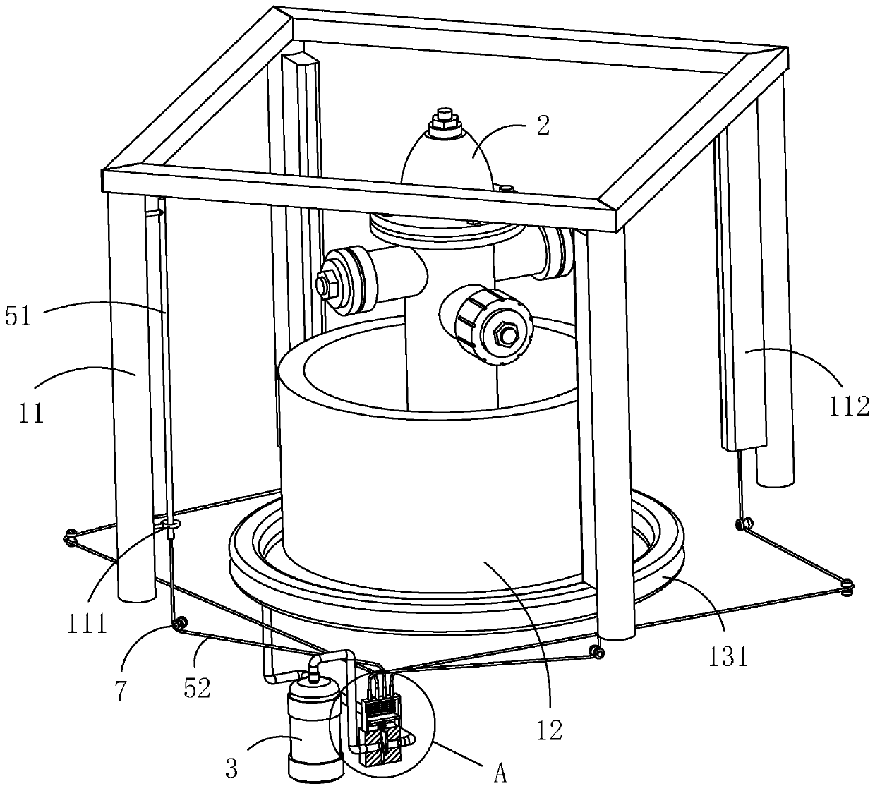 Outdoor anti-collision fire hydrant system