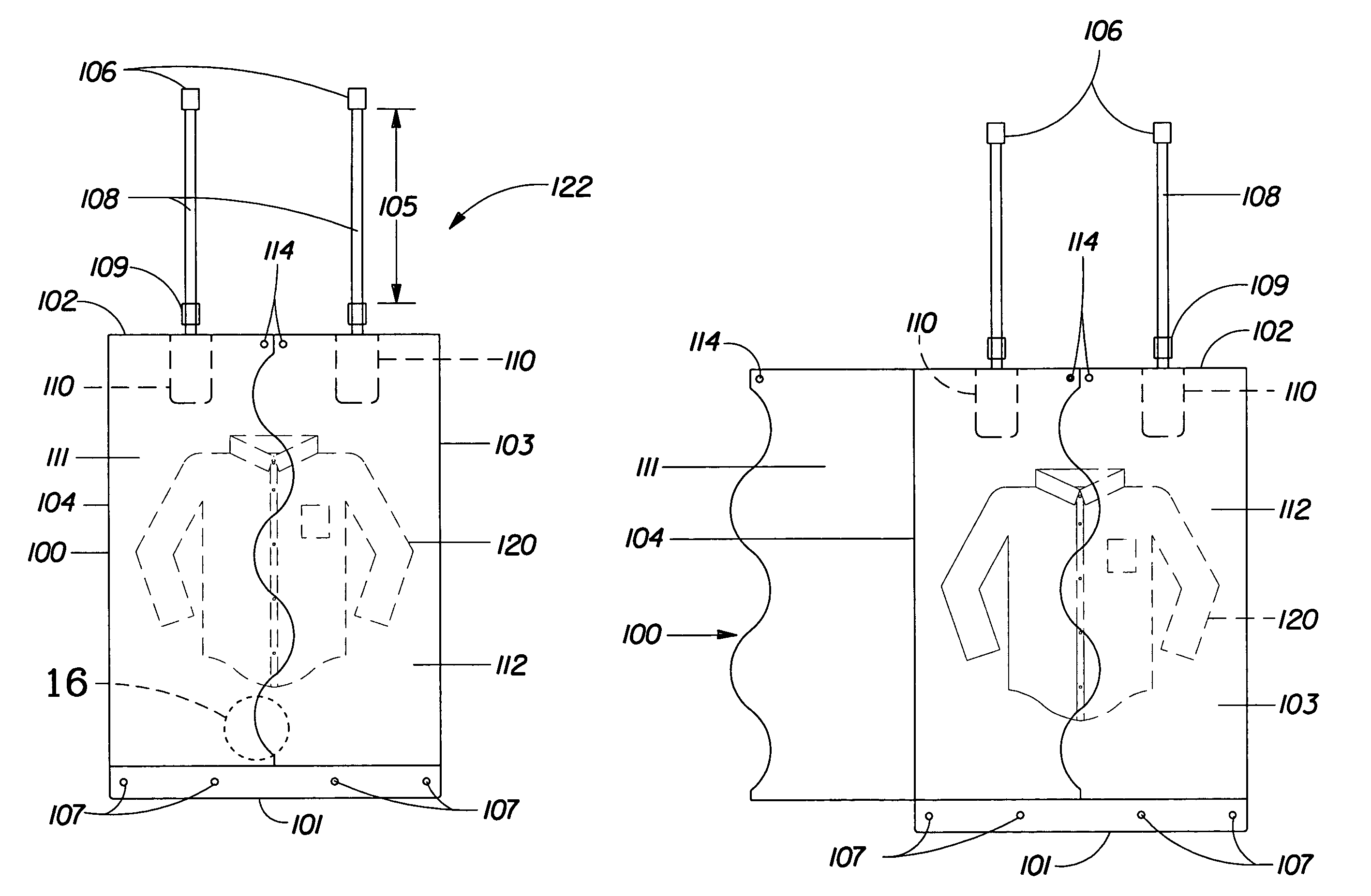 Methods for laundering delicate garments in a washing machine