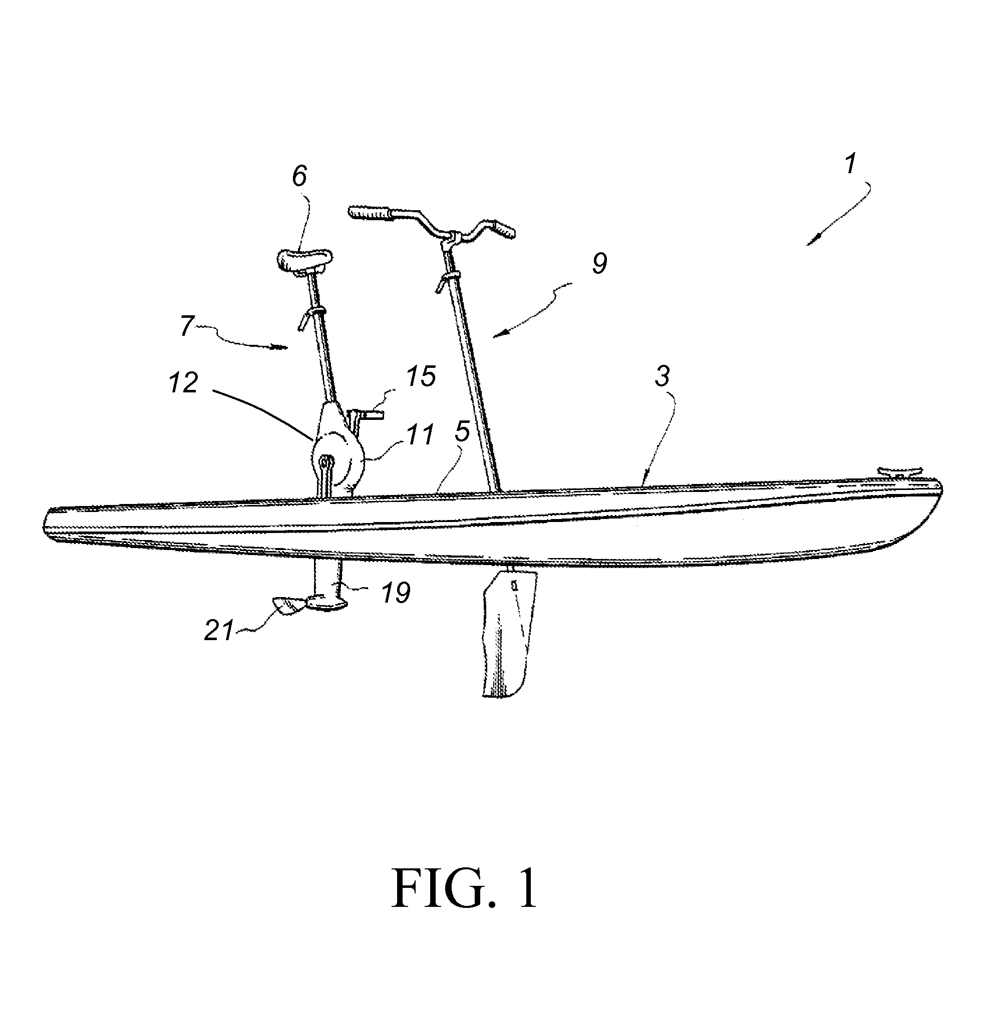 Separated Electric Motor Assisted Propulsion for Human-Powered Watercraft