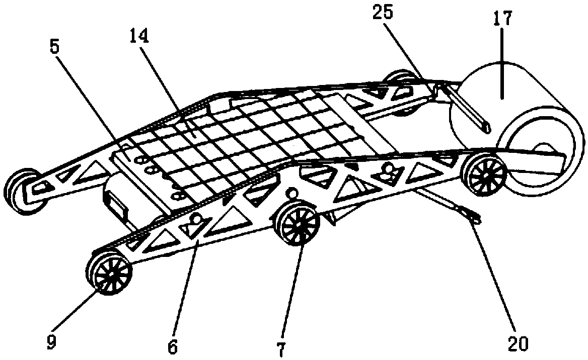 Sling type crack detecting robot