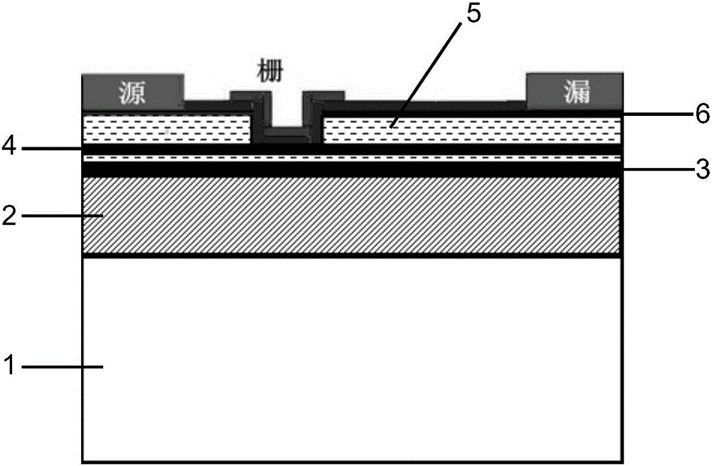 GaN-based enhanced device with gallium nitride insertion layer and preparation method thereof