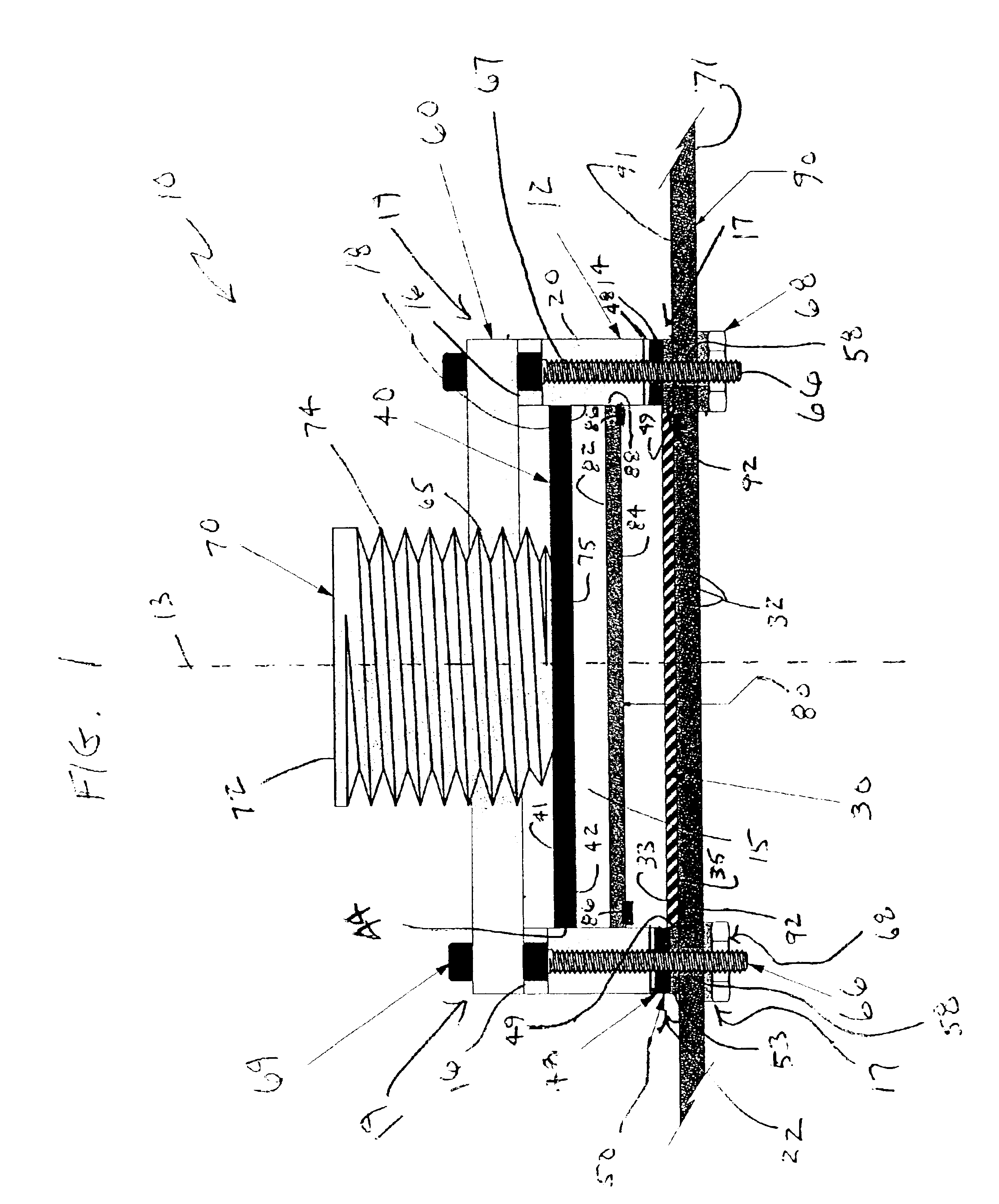 Packaged device adapter assembly with alignment structure and methods regarding same