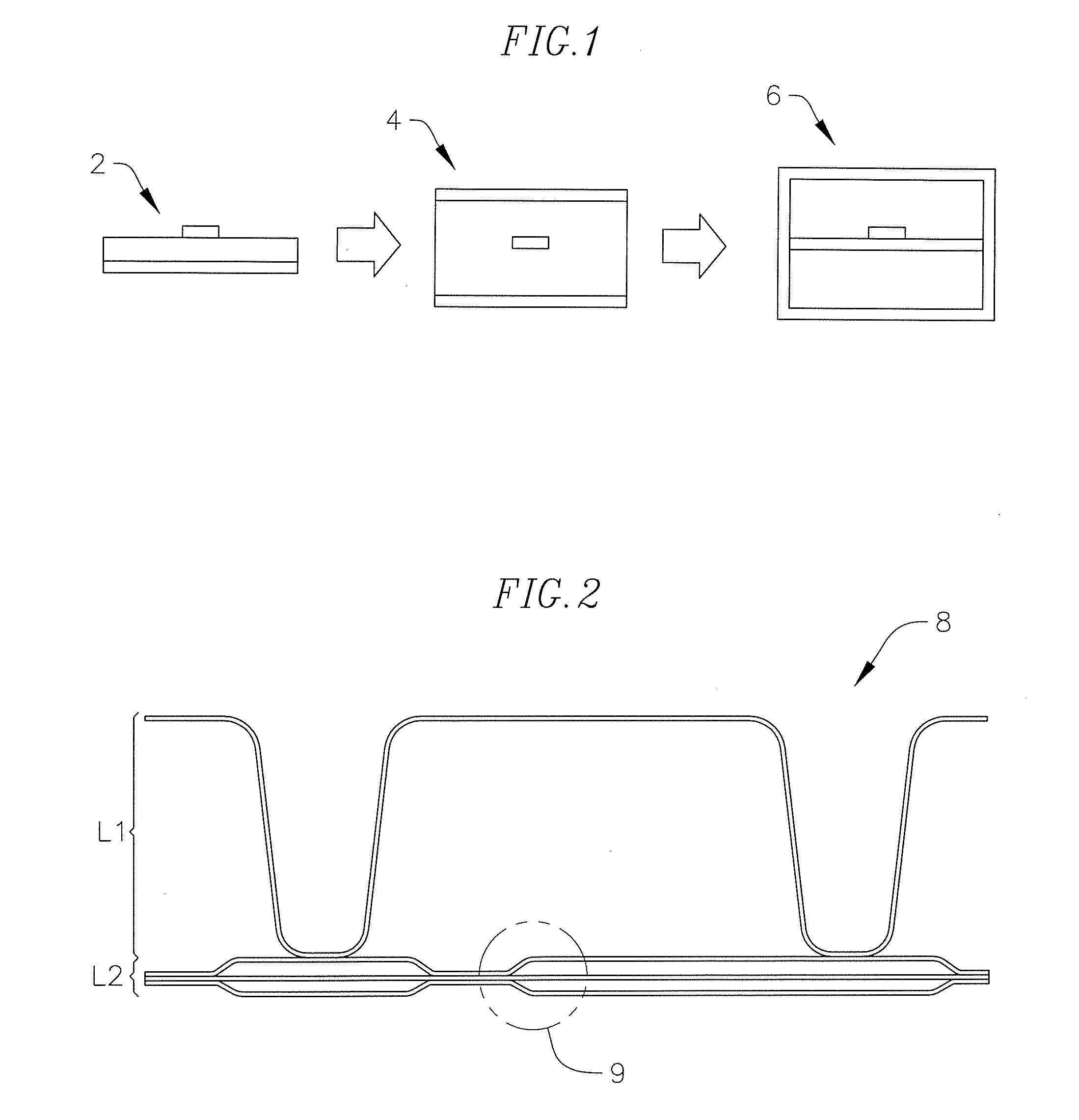 RF transition with 3-dimensional molded RF structure