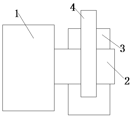 Die mounting structure of die-casting machine