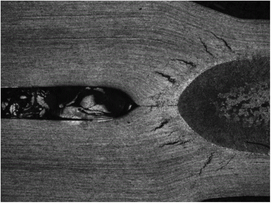 An electrode for suppressing cracks in aluminum alloy resistance spot welding