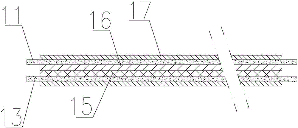 Line type temperature-sensing detection cable