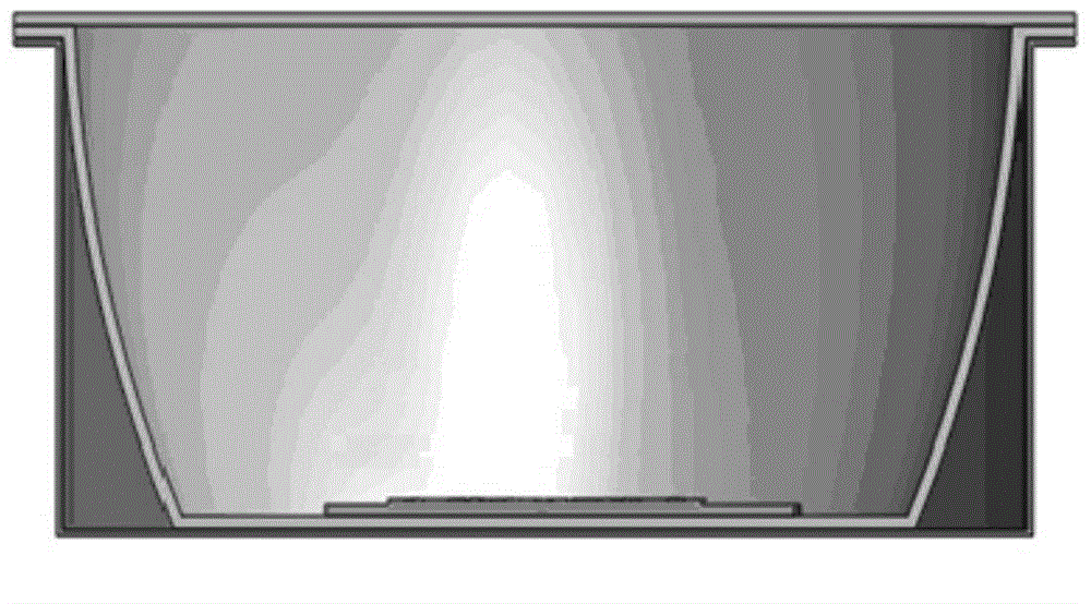 Down light using inner cavity reflector to achieve light distribution and light distribution design method of inner cavity reflector