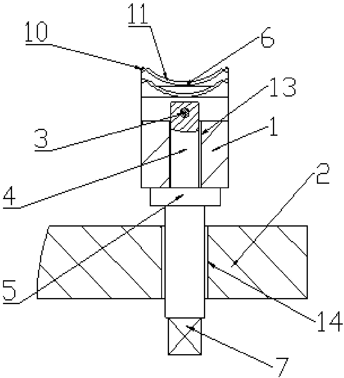 Annular steel pipe clamping arm