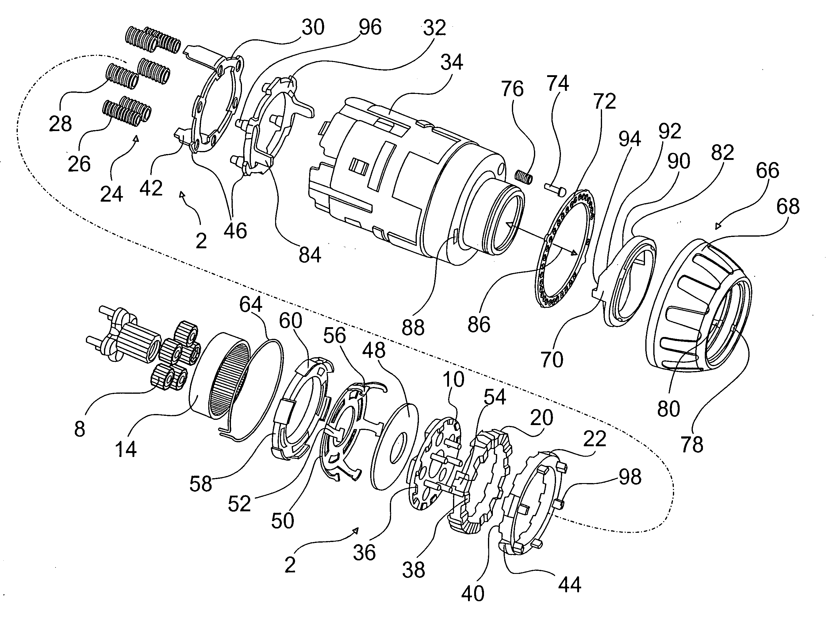 Hand-held power tool with a torque-limiting unit