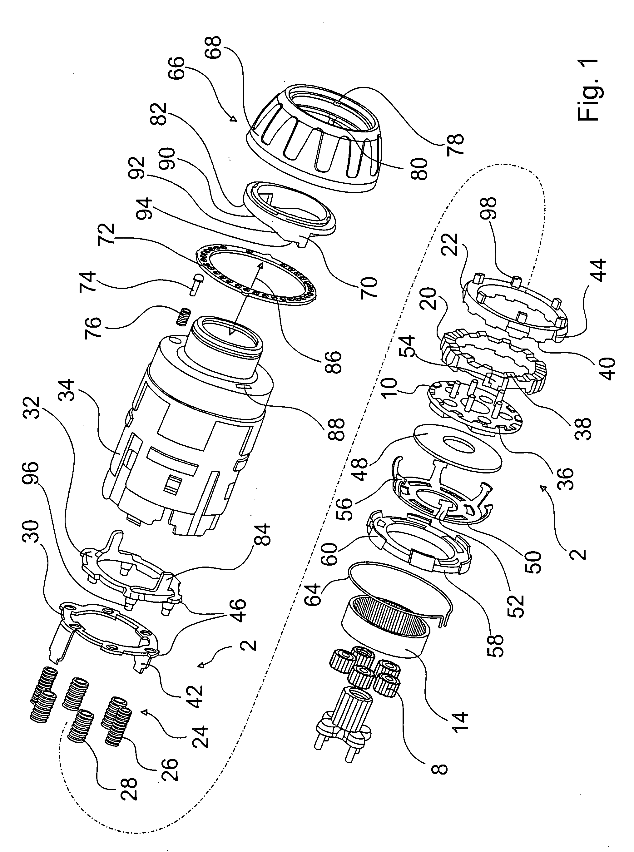 Hand-held power tool with a torque-limiting unit