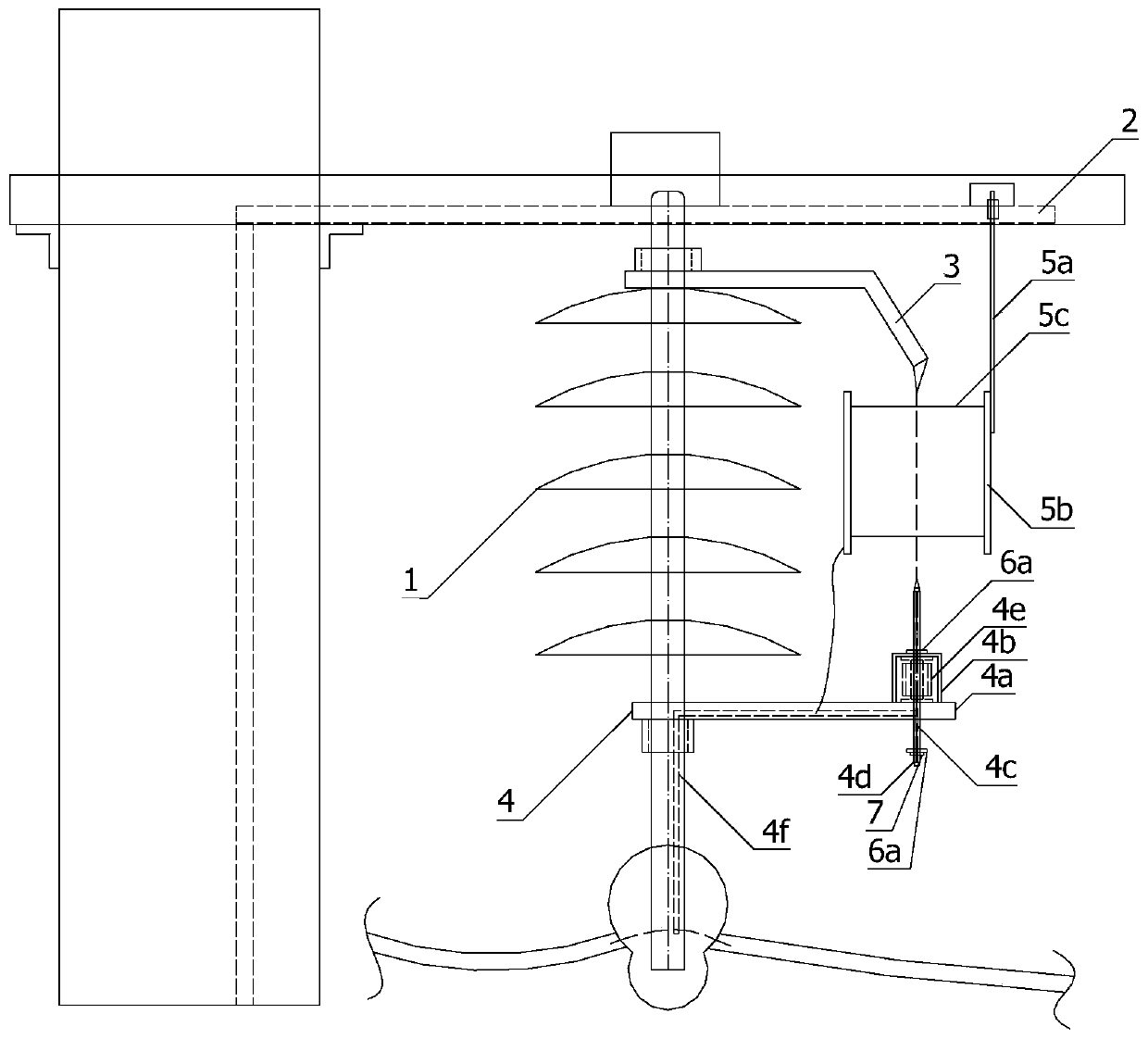 Overhead line parallel gap protection device for power distribution network