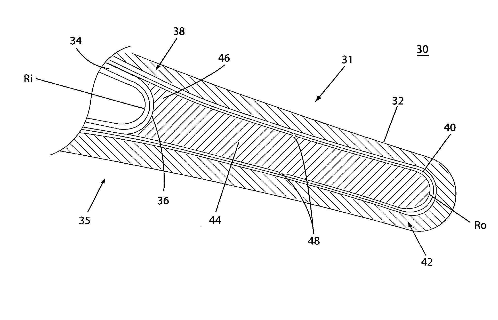 Ceramic matrix composite airfoil trailing edge arrangement