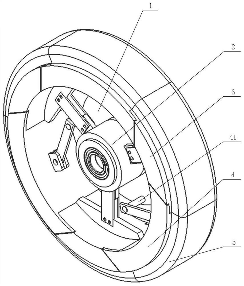 Deformable modular pneumatic tire